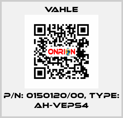 P/n: 0150120/00, Type: AH-VEPS4 Vahle