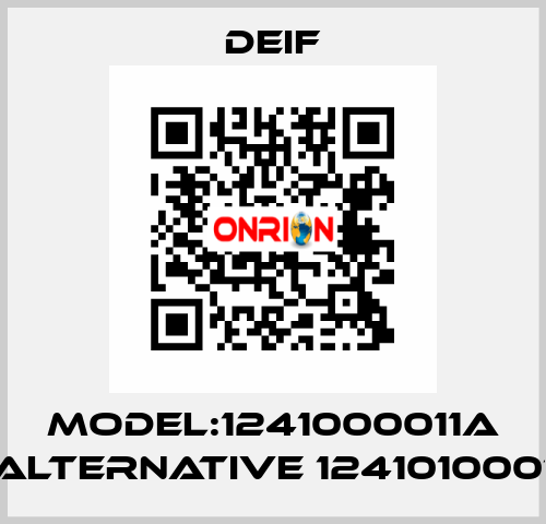 Model:1241000011A alternative 1241010001 Deif