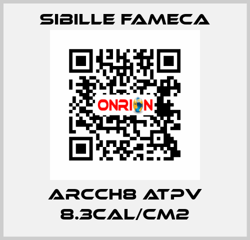 ARCCH8 ATPV 8.3CAL/CM2 Sibille Fameca