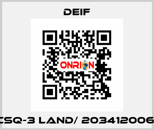 CSQ-3 Land/ 2034120061 Deif