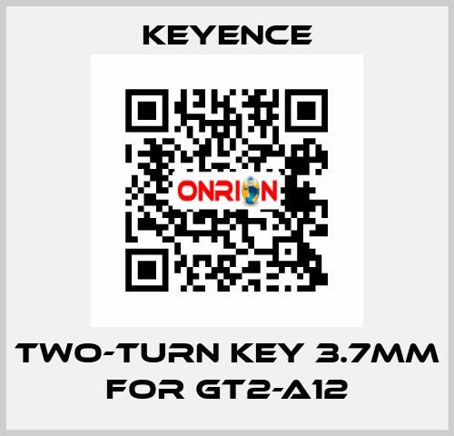 two-turn key 3.7mm for GT2-A12 Keyence