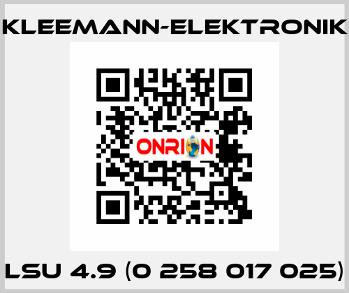 LSU 4.9 (0 258 017 025) Kleemann-Elektronik