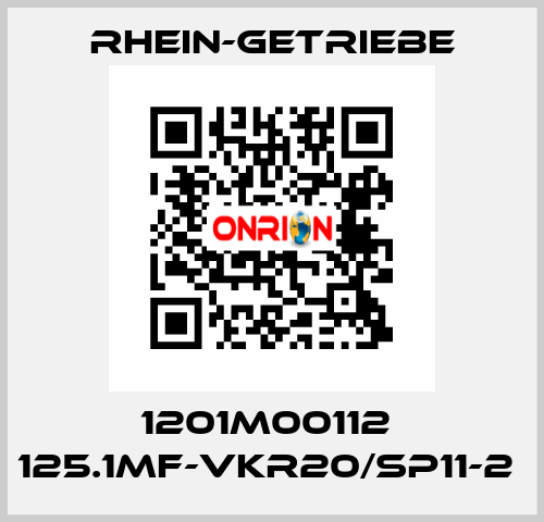 1201M00112  125.1MF-VKR20/SP11-2  Rhein-Getriebe