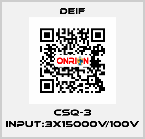 CSQ-3 Input:3x15000V/100V Deif