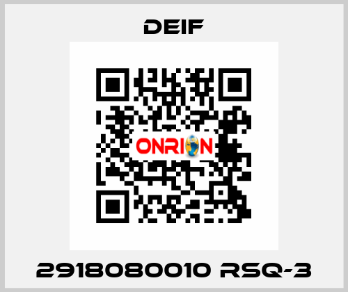 2918080010 RSQ-3 Deif