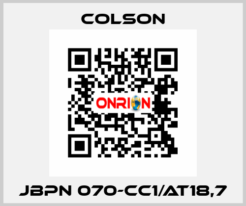 JBPN 070-CC1/AT18,7 Colson