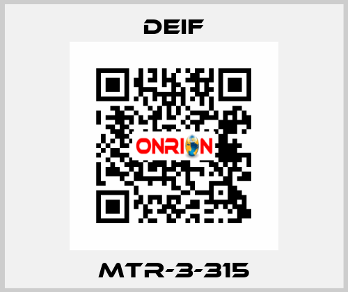 MTR-3-315 Deif