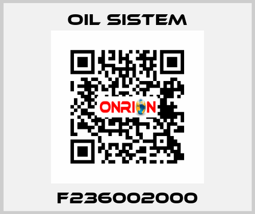 F236002000 Oil Sistem