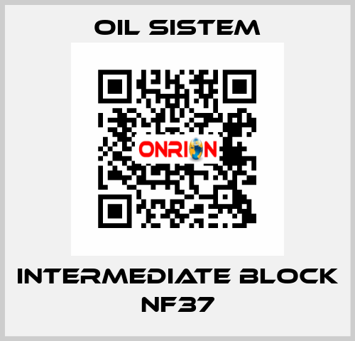 Intermediate block NF37 Oil Sistem