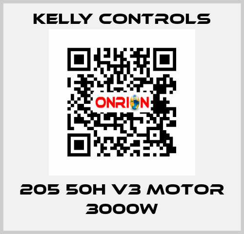 205 50H V3 Motor 3000W Kelly Controls