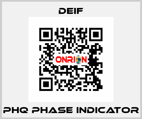 PHQ Phase Indicator Deif