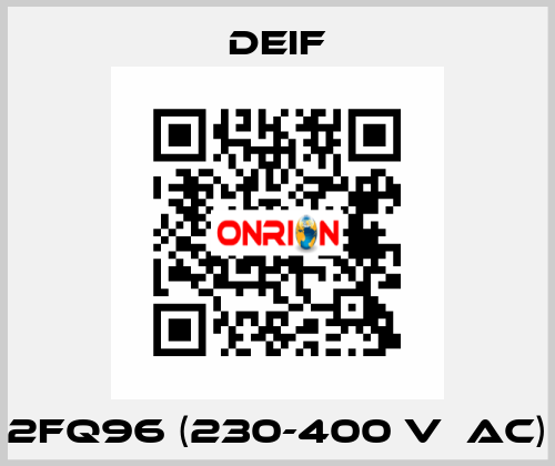 2FQ96 (230-400 V  AC) Deif