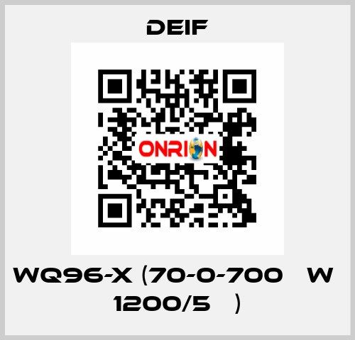 WQ96-x (70-0-700 кW  1200/5А ) Deif