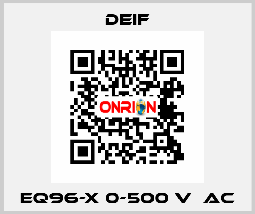 EQ96-x 0-500 V  AC Deif