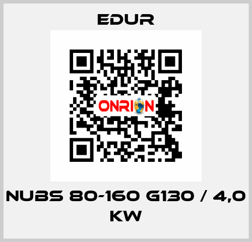 NUBS 80-160 G130 / 4,0 KW Edur