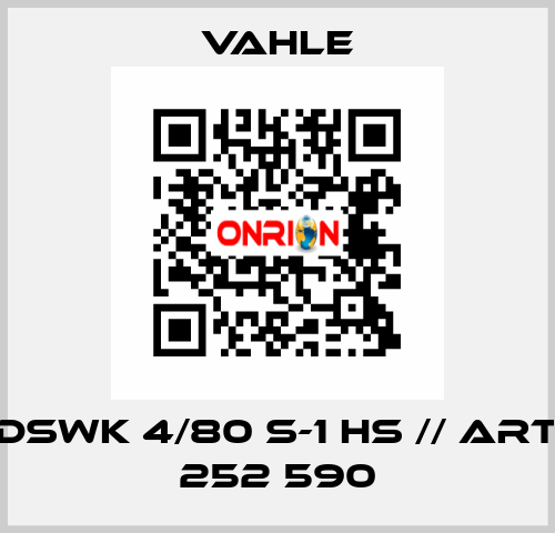 DSWK 4/80 S-1 HS // art 252 590 Vahle