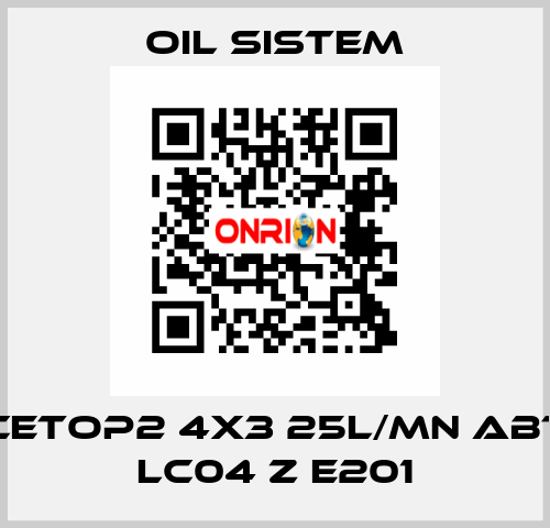 Cetop2 4x3 25l/mn ABT LC04 Z E201 Oil Sistem