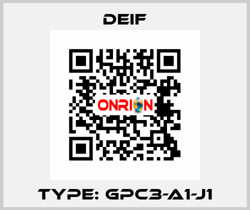 Type: GPC3-A1-J1 Deif