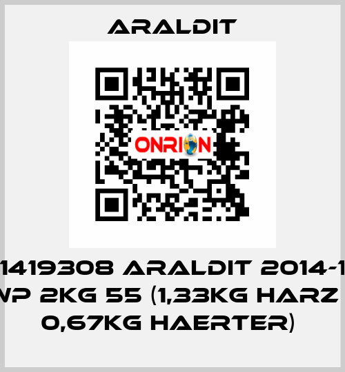 1419308 ARALDIT 2014-1 WP 2KG 55 (1,33KG HARZ + 0,67KG HAERTER)  Araldit