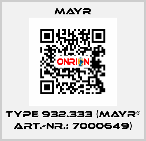 Type 932.333 (mayr® Art.-Nr.: 7000649) Mayr