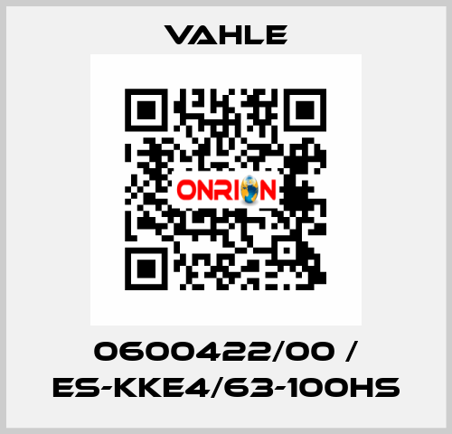 0600422/00 / ES-KKE4/63-100HS Vahle