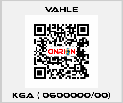 KGA ( 0600000/00) Vahle