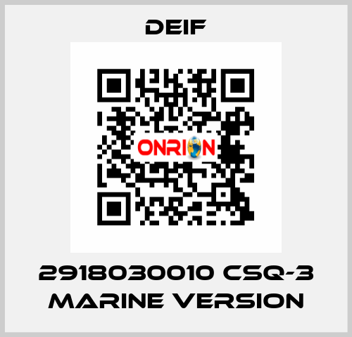 2918030010 CSQ-3 Marine version Deif