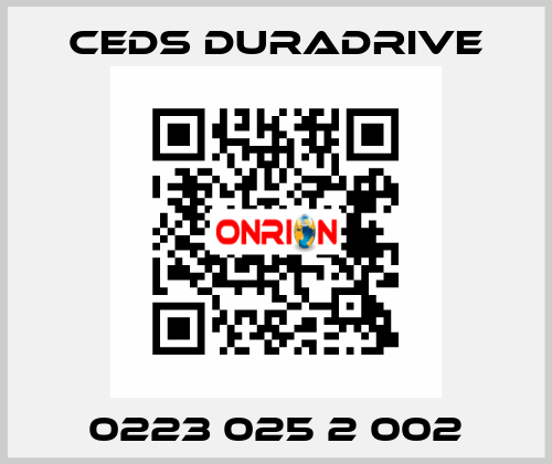 0223 025 2 002 Ceds Duradrive