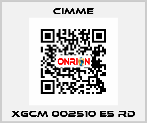 XGCM 002510 E5 RD Cimme