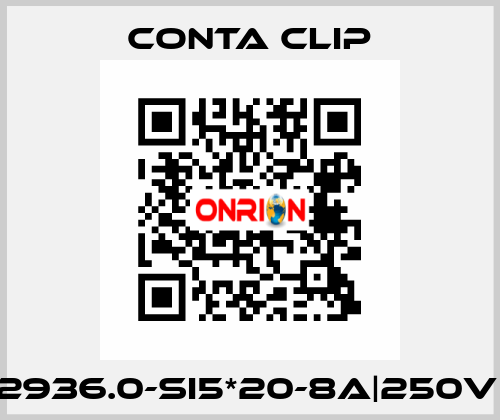 2936.0-SI5*20-8A|250V| Conta Clip