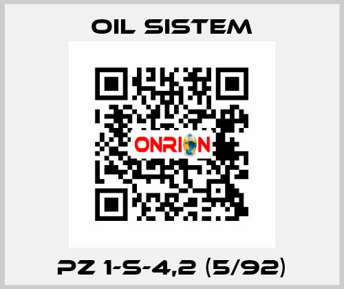 PZ 1-S-4,2 (5/92) Oil Sistem