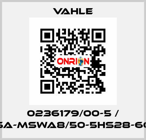 0236179/00-5 / SA-MSWA8/50-5HS28-60 Vahle