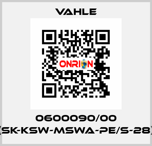 0600090/00 (SK-KSW-MSWA-PE/S-28) Vahle