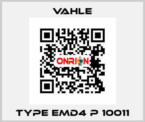 TYPE EMD4 P 10011 Vahle