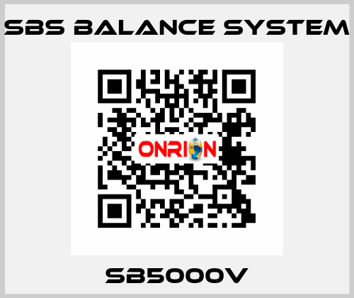 SB5000V SBS BALANCE SYSTEM