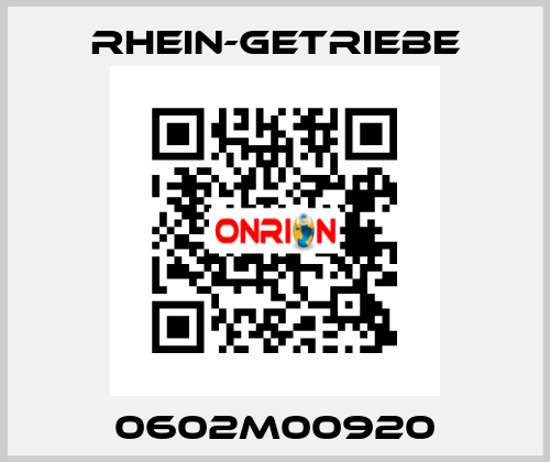 0602M00920 Rhein-Getriebe