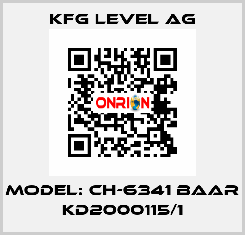 Model: CH-6341 Baar KD2000115/1 KFG Level AG