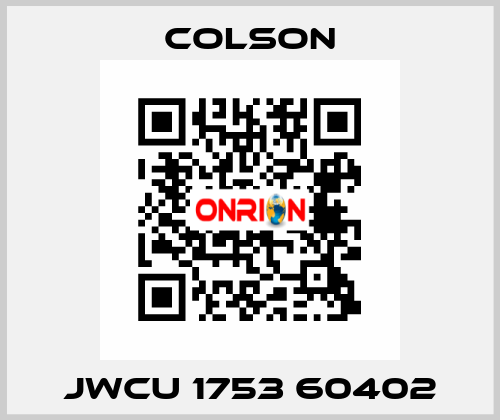 JWCU 1753 60402 Colson