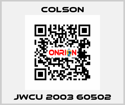 JWCU 2003 60502 Colson