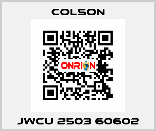 JWCU 2503 60602 Colson