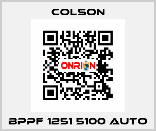 BPPF 1251 5100 AUTO Colson