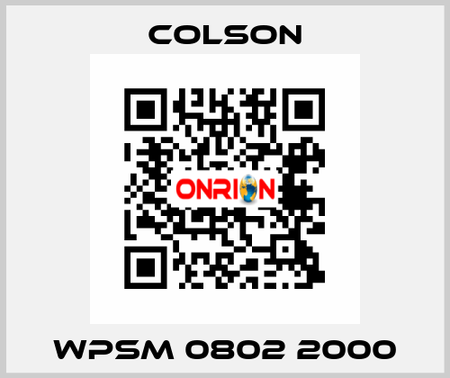 WPSM 0802 2000 Colson