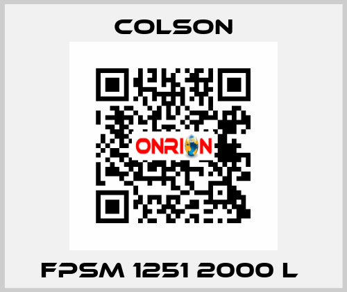 FPSM 1251 2000 L  Colson