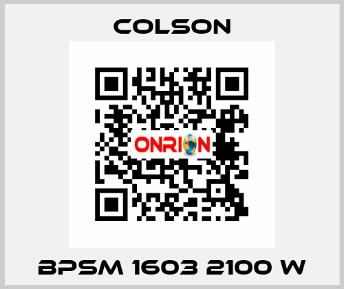 BPSM 1603 2100 W Colson