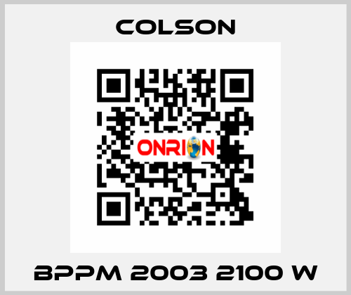 BPPM 2003 2100 W Colson