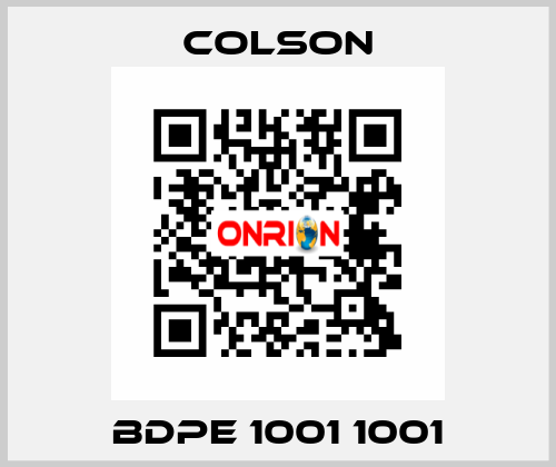 BDPE 1001 1001 Colson