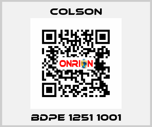 BDPE 1251 1001 Colson