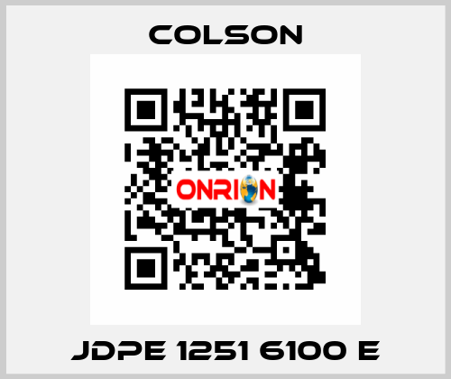 JDPE 1251 6100 E Colson