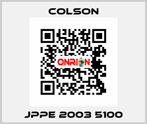 JPPE 2003 5100 Colson