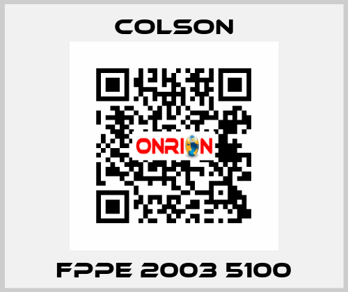 FPPE 2003 5100 Colson